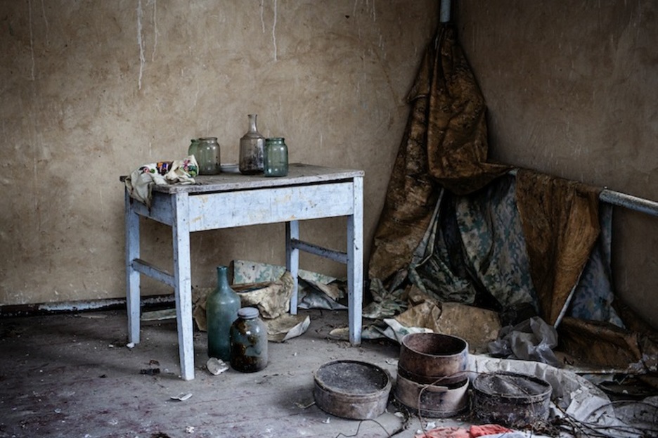 Imagen del interior de una casa abandonada. (Juan TEIXEIRA)