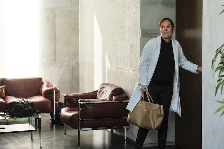 Uxue Barkos, en el Parlamento navarro, en una imagen de archivo. (Idoia ZABALETA / ARGAZKI PRESS)