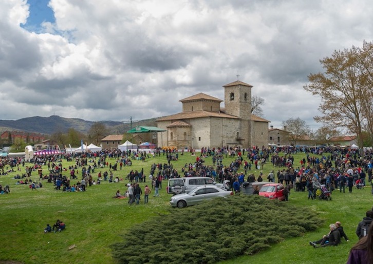 Las campas de Armentia han vuelto a estar muy animadas. (Juanan RUIZ / ARGAZKI PRESS)