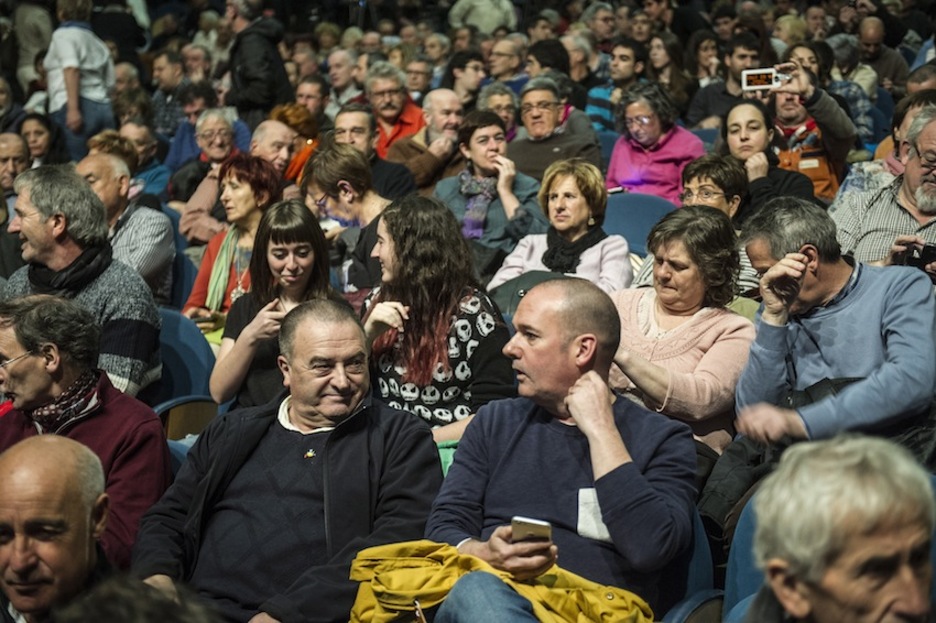 Karmelo eta Klaudio Landa ere bertan izan dira. Arnaldo Otegi. (Jagoba MANTEROLA/ARGAZKI PRESS)