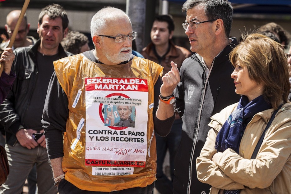 Movilización de LAB de Sestao. (Aritz LOIOLA / ARGAZKI PRESS)