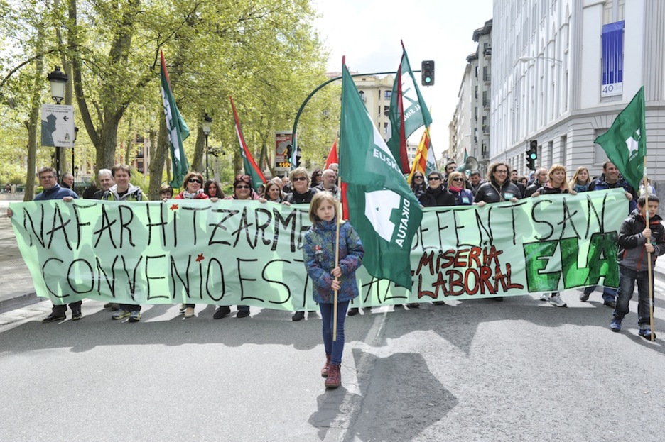 Movilización de ELA en Iruñea.  (Idoia ZABALETA / ARGAZKI PRESS)