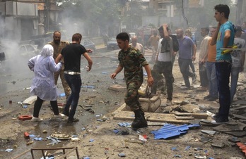 El hospital de Al-Dabbeet, en Alepo, ha sido bombardeado hoy mismo. (George OURFALIAN / AFP)