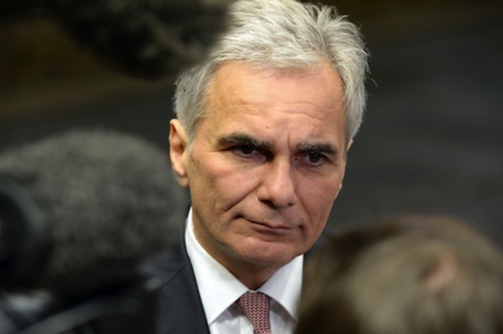 El dimitido canciller federal de Austria, Werner Faymann, en una imagen de archivo. (Dieter NAGL/AFP)