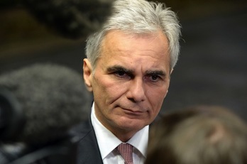 El dimitido canciller federal de Austria, Werner Faymann, en una imagen de archivo. (Dieter NAGL/AFP)