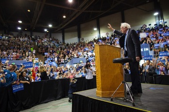 Sanders se ha impuesto en Virginia Occidental. (Rob KERR / AFP)