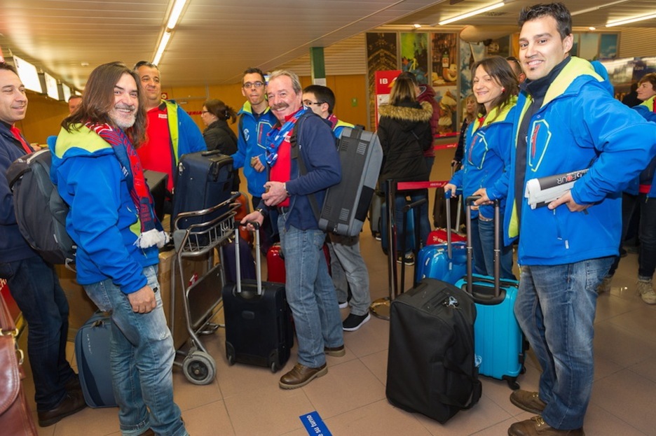 El buen humor va incluido en el viaje. (Juanan RUIZ / ARGAZKI PRESS)