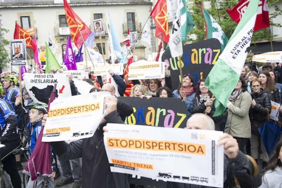 Oiartzunen lipdub-a grabatu dute. (Juan Carlos RUIZ/ARGAZKI PRESS)