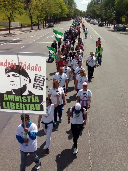 Manifestación que ha recorrido las calles de Madrid. (@sat_nacional)