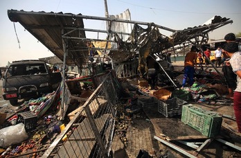 Uno de los ataques se ha producido en un mercado de Bagdad. (Ahmad AL-RUBAYE/AFP)  