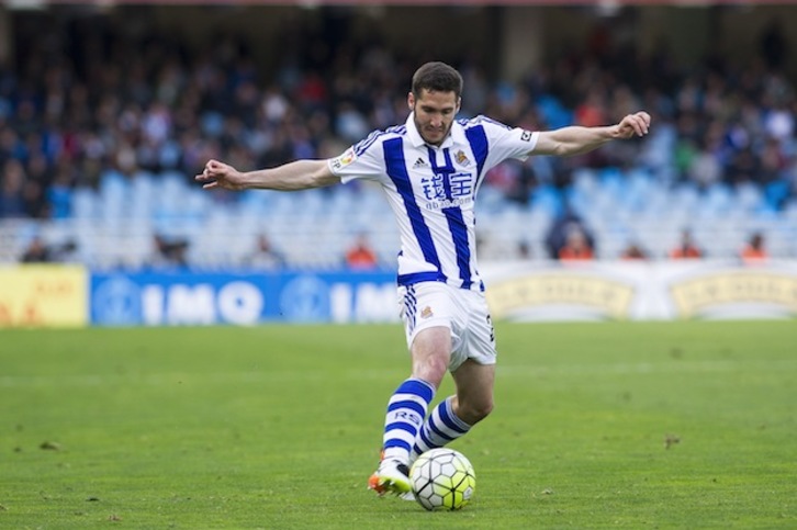 Joseba Zaldua cambiará el césped de Anoeta por el de Butarque. (Juan Carlos RUIZ/ARGAZKI PRESS)