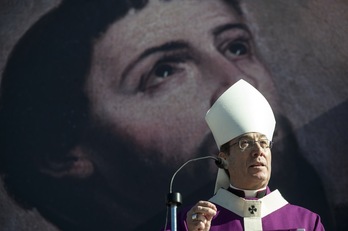 El Arzobispo de Iruñea y Tutera, Francisco Perez. (J. MANTEROLA / ARP)