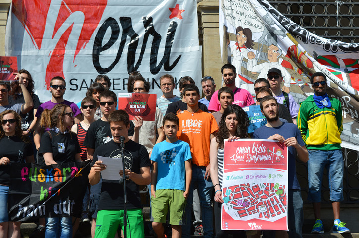 Herri Sanferminak dinamikaren agerraldia. (Herri Sanferminak)