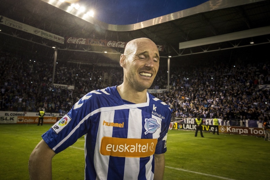 Gaizka Toquero, un emocionado profeta en su tierra. (Jaizki FONTENEDA / ARGAZKI PRESS)