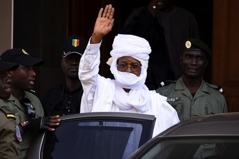 Hissène Habré, exmandatario de Chad, durante el juicio. (SEYLLOU / AFP)