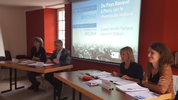 Bake Bidea eta Baionako Abokatuen Elkargoaren agerraldia. (BAKE BIDEA)