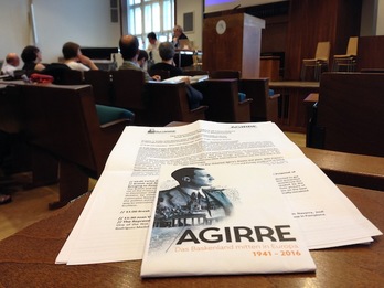 Documentación del evento en torno a la figura de Agirre. 