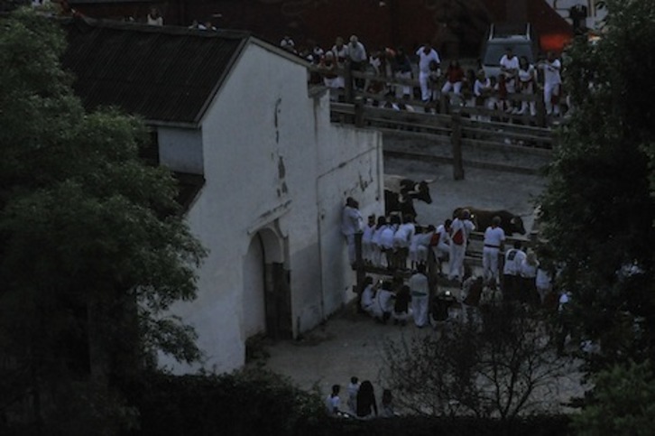 Los pases del encierrillo se repartirán por sorteo. (Idoia ZABALETA/ARGAZKI PRESS)