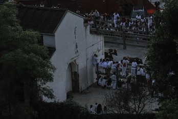 Los pases del encierrillo se repartirán por sorteo. (Idoia ZABALETA/ARGAZKI PRESS)