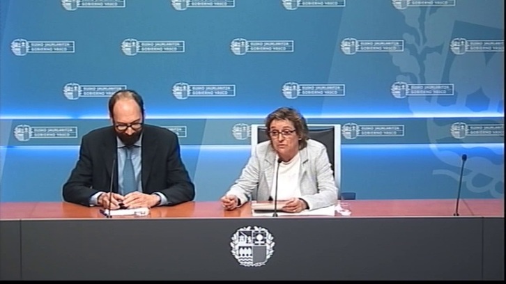 Peiró y Dorronsoro han comparecido en Gasteiz. (IREKIA)