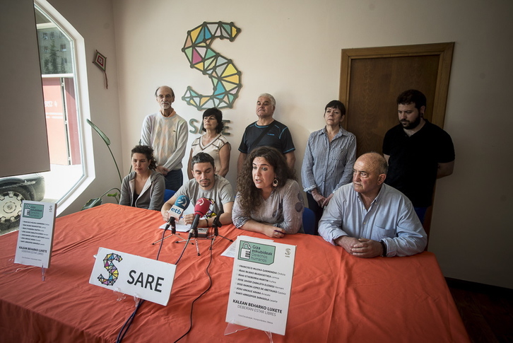 Sare anuncia campañas locales por los presos que han cumplido su condena. (Jaizki FONTANEDA / ARGAZKI PRESS)