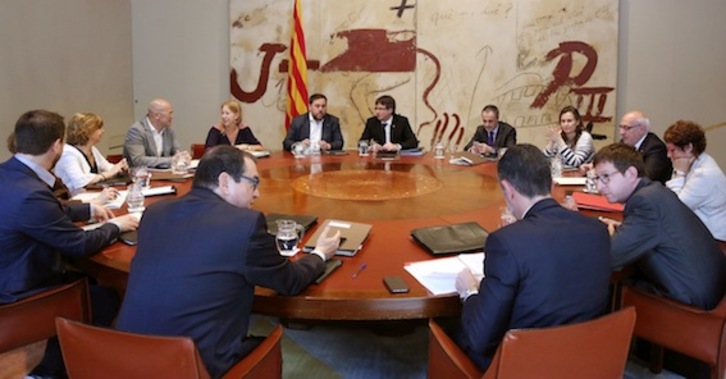 Reunión ayer del Govern de la Generalitat de Catalunya. (@Govern)