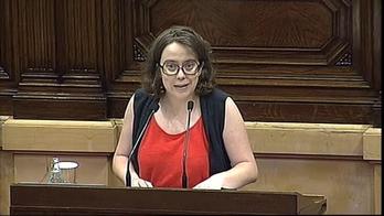 Eulàlia Reguant, diputada de la CUP en el Parlament. (@parlament_cat)