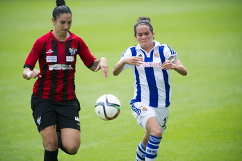 Realak ezin izan du Huelvako Sporting gainditu Zubietan. (Juan Carlos RUIZ / ARGAZKI PRESS)