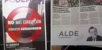 Podemos eta PPren iragarkiak