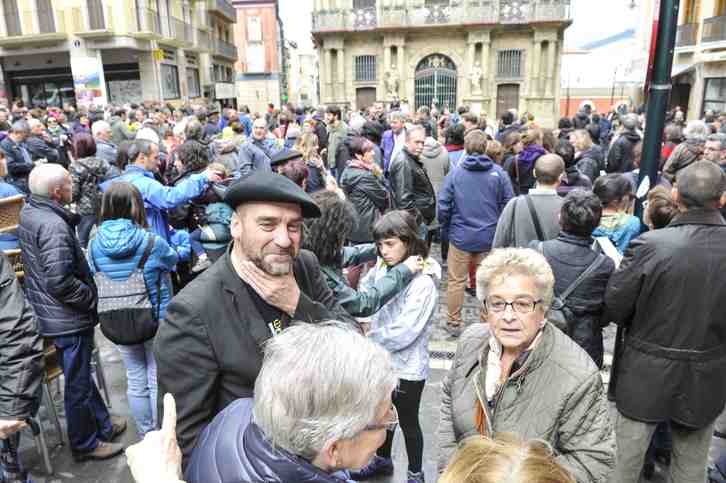 Movilización a favor del euskara en las escuelas infantiles de Iruñea. (Idoia ZABALETA/FOKU)