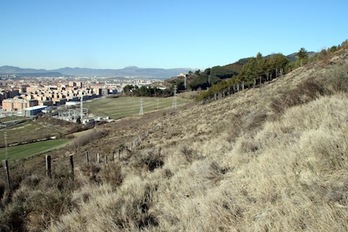 Vista del monte Ezkaba.