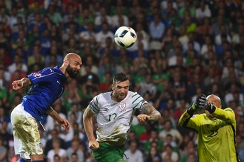 Irlanda se ha clasificado tras ganar a Italia. (Francois LO PRESTI / AFP)
