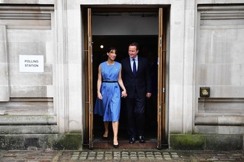 El primer ministro, David Cameron, ha votado en Londres. (Leon NEAL/AFP)