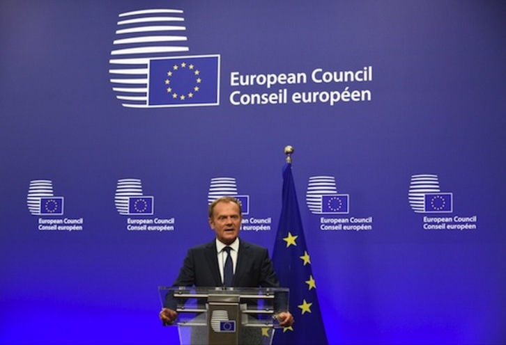 Donald Tusk, presidente del Consejo Europeo. (John THYS/AFP)