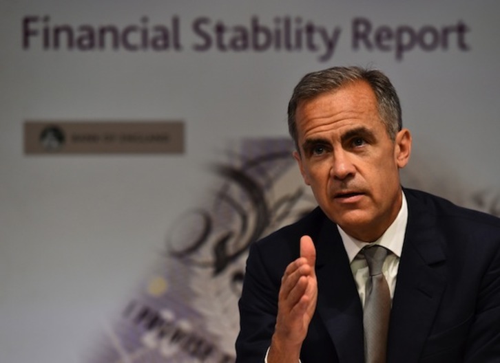 Mark Carney, gobernador del Banco de Inglaterra, en una imagen de archivo. (Ben STANSALL/AFP)