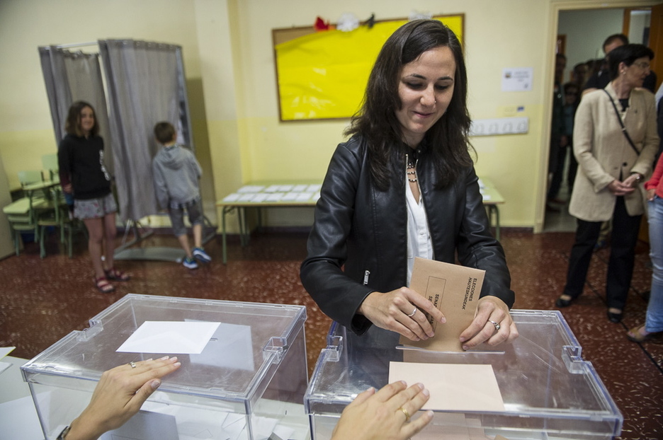 Ione Belarra Urteaga, candidata de Unidos Podemos por Nafarroa. (Jagoba MANTEROLA / ARGAZKI PRESS)