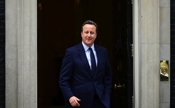 David Cameron, saliendo del número 10 de Downing Street. (Leon NEAL / AFP)