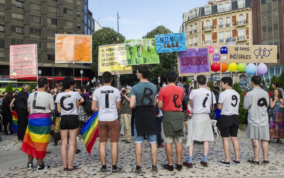 Las calles de Bilbo, centro de la reivindicación. (Marisol RAMIREZ / ARGAZKI PRESS) Las calles de Bilbo, centro de la reivindicación. (Marisol RAMIREZ / ARGAZKI PRESS)