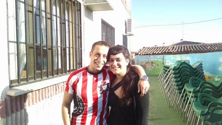 Gaizka Astorkizaga gaur goizean, aske geratu berritan.