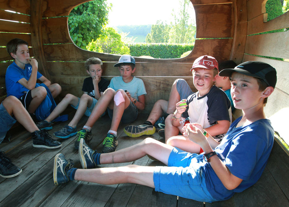 Cabannes, tentes indiennes et coin coloriage, les enfants ont eu leur espace de jeux. © Bob EDME