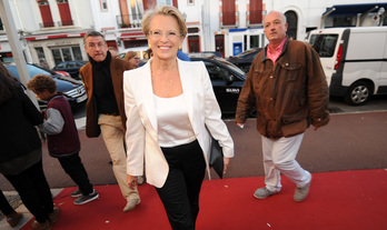 Michèle Alliot-Marie à son arrivée au Festival des Jeunes Réalisateurs 2013, événement traité par l'enquête judiciaire