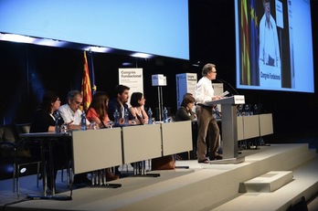 Artur Mas, durante su intervención. (@ConvergenciaCAT)