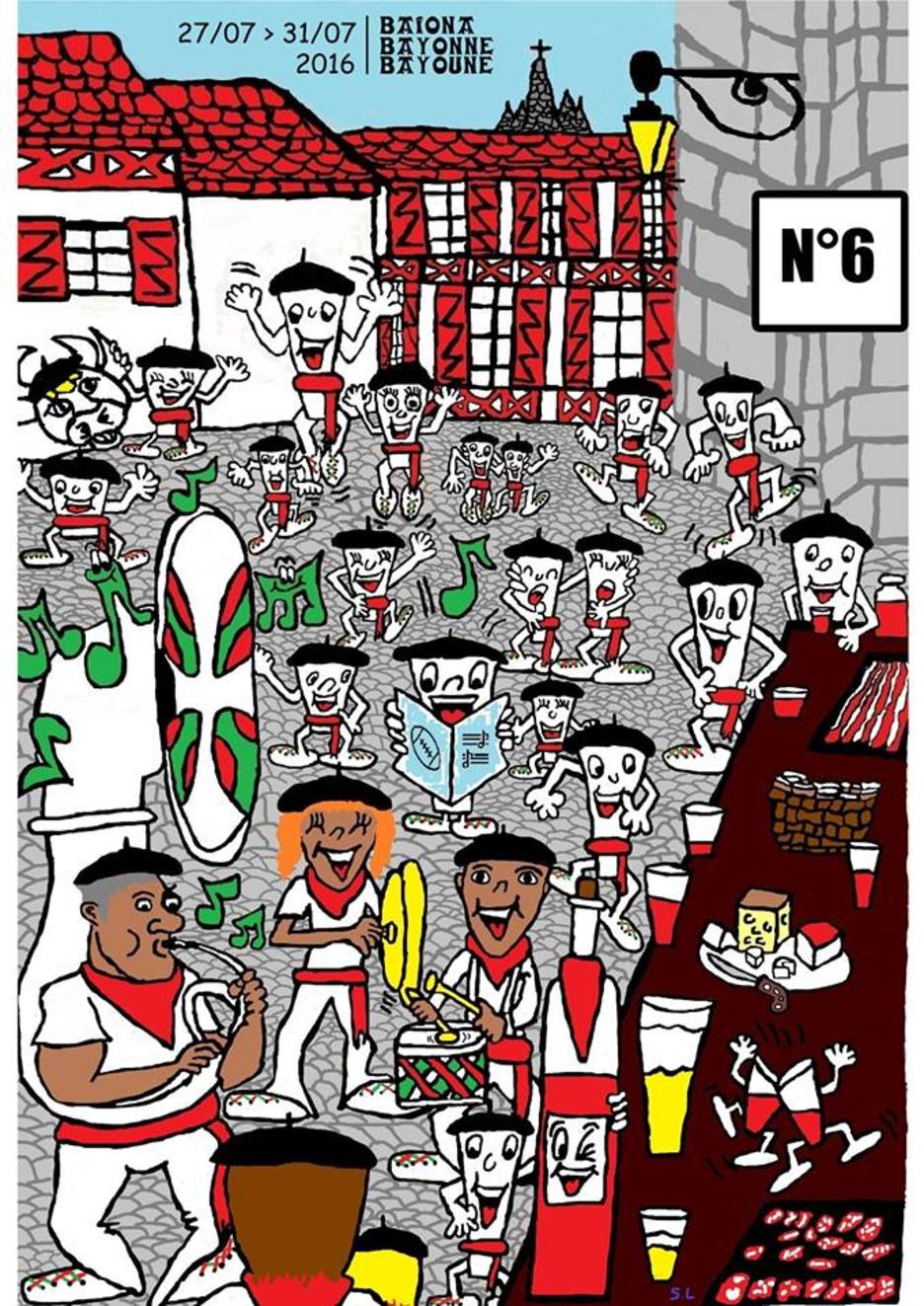 Affiche alternative fête de Bayonne 6