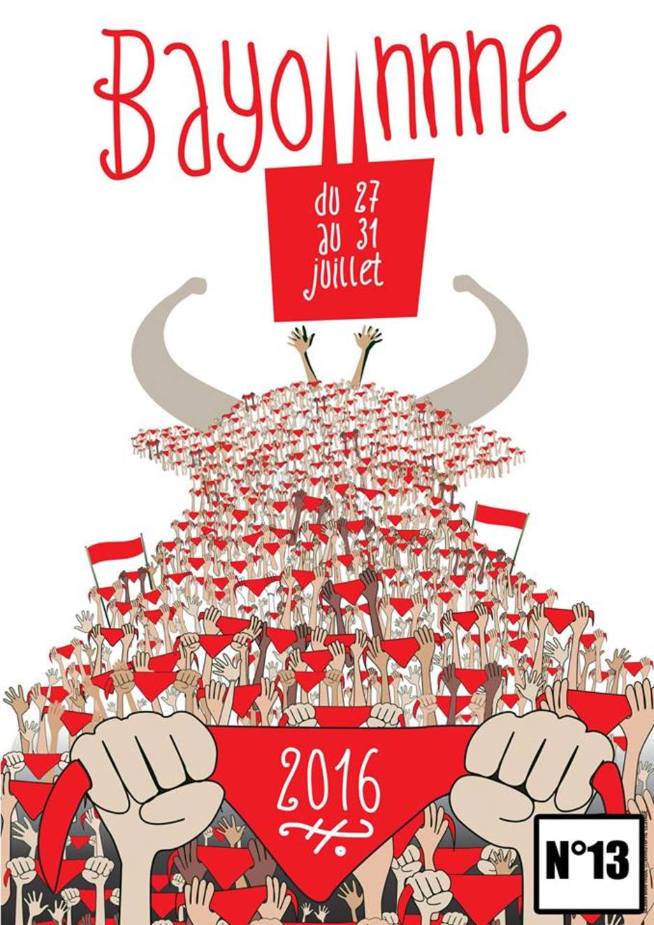 Affiche alternative fête de Bayonne 13