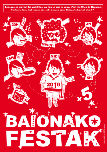 Affiche alternative fêtes de Bayonne 2016