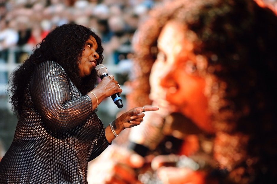 Gloria Gaynor, en un momento de su actuación. (Jon URBE/ARGAZKI PRESS)