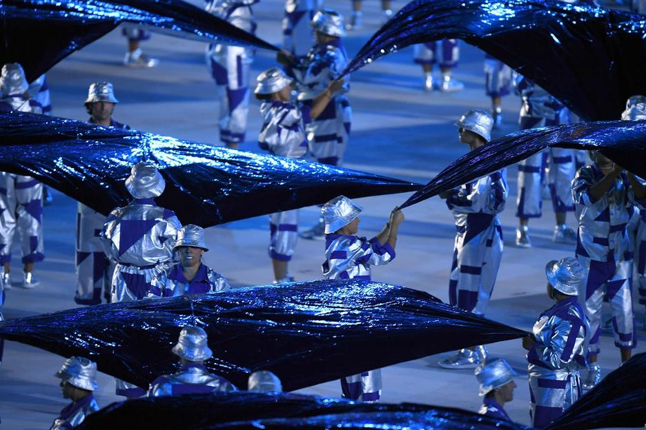 Maracana estadioan, performance-aren une batean.