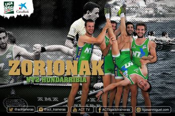 Hondarribia izan da nagusi Castron. (@actraineras)