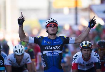 Gianni Meersman, besoak goian helmugan. (Jaime REINA/AFP)