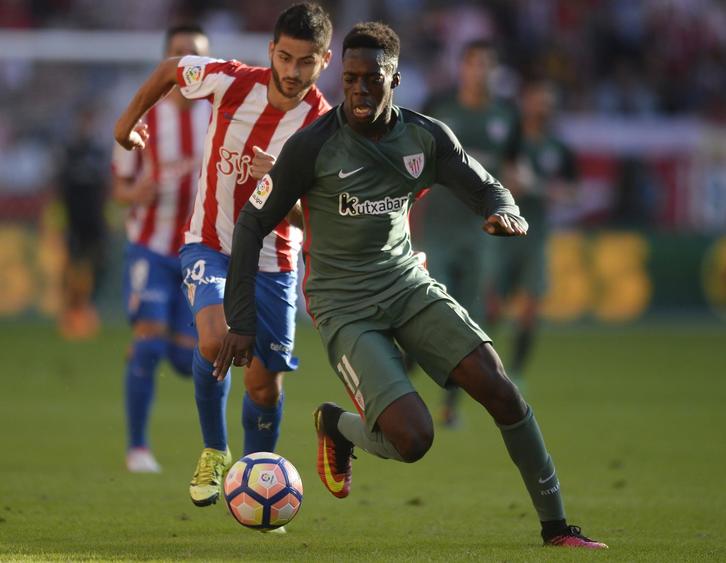 Iñaki Williams izan da onenetarikoa Athleticen. (Miguel RIOPA/AFP)